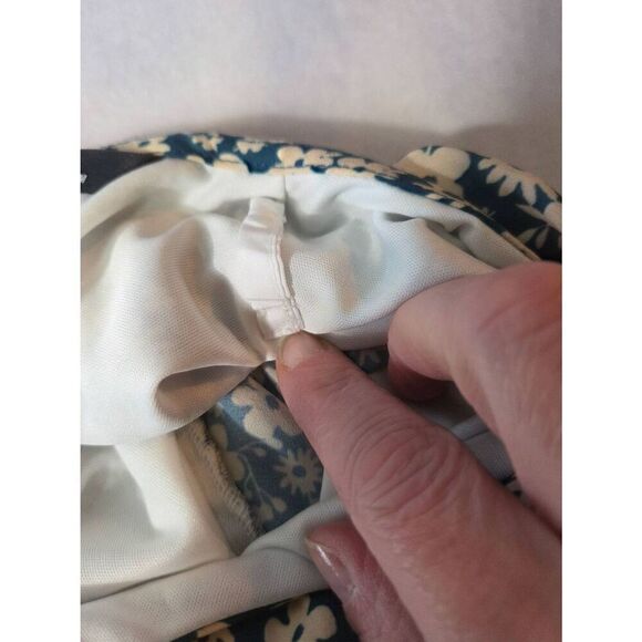 Eshakti Custom Ditsy Floral Pleated Empire Waist Crepe Dress Sz. M EST - Picture 9 of 10